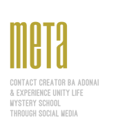 the logo for meta contact creator ba adonis and experience unity life through social media